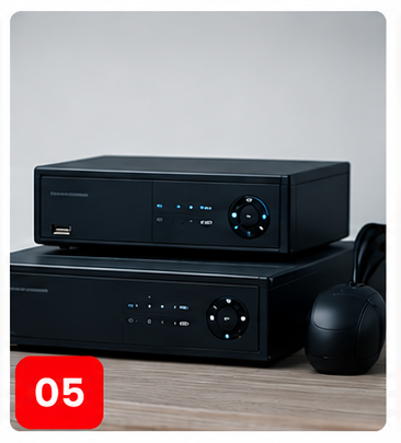 “DVR and NVR recording systems for CCTV video storage and monitoring.”