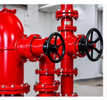 “Red fire hydrant valve assembly and fire protection piping system.”